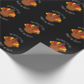 Het draait allemaal om de Baste Turkey Funny Pun D Cadeaupapier (Hoek)