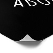 Het draait allemaal om de Baste Turkey Funny Pun D Poster (Hoek)