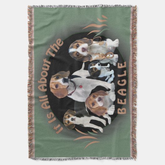 Het draait allemaal om de beagle-blanket deken (Voorkant Verticaal)