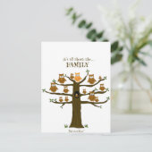 Het draait allemaal om de familie briefkaart (Staand voorkant)