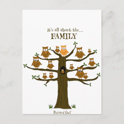 Het draait allemaal om de familie briefkaart (Voorkant)