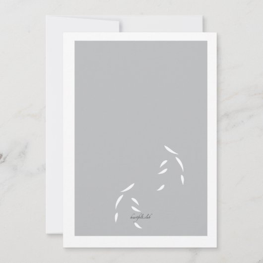 Het draait allemaal om de jurk uitnodiging (Achterkant)