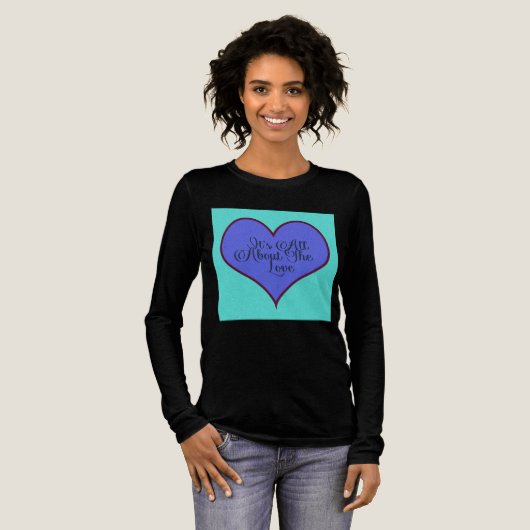 Het draait allemaal om de liefde Tri-Blend shirt (Voorkant)