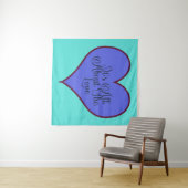 Het draait allemaal om de liefde wandkleed (In Situ (horizontaal))