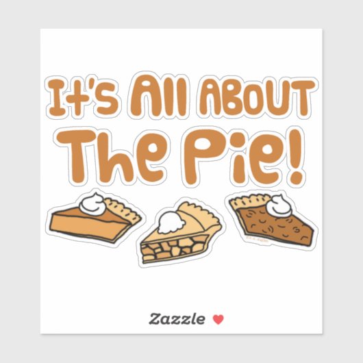 Het draait allemaal om de Pie Sticker (Vel)