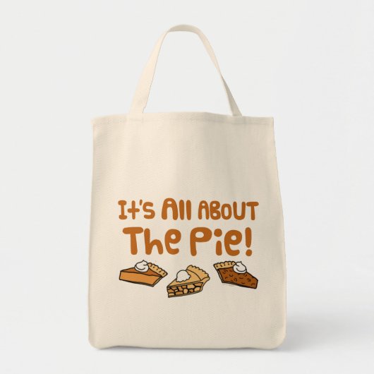Het draait allemaal om de Pie Tote Bag (Voorkant)