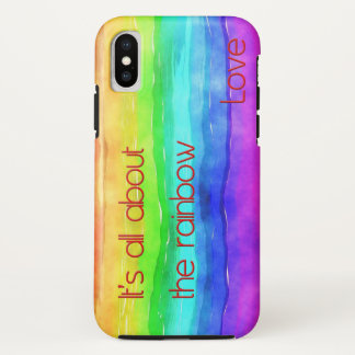 Het draait allemaal om de Rainbow Love 03 Case-Mate iPhone Case
