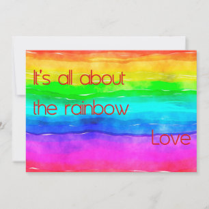 Het draait allemaal om de Rainbow Love 03 Kaart