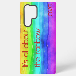 Het draait allemaal om de regenboog liefde 03 samsung galaxy hoesje