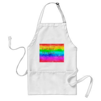 Het draait allemaal om de regenboog liefde 03 standaard schort