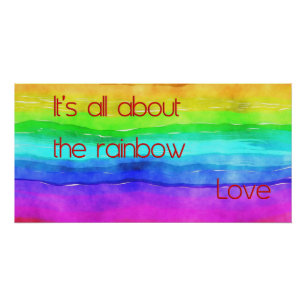 Het draait allemaal om de regenboogliefde 03 perfect poster
