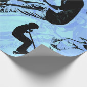 Het draait allemaal om de scooter. - Scooter Trick Cadeaupapier (Hoek)