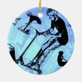 Het draait allemaal om de scooter. - Scooter Trick Keramisch Ornament (Achterkant)