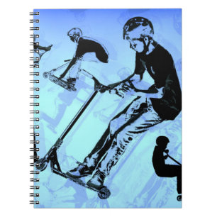 Het draait allemaal om de scooter. - Scooter Trick Notitieboek