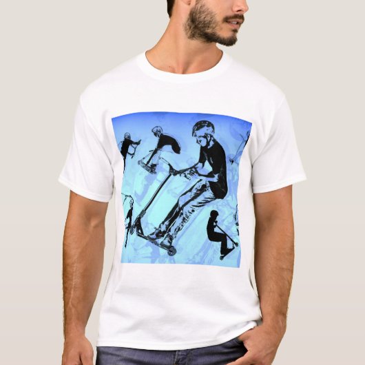 Het draait allemaal om de scooter. - Scooter Trick T-shirt (Voorkant)