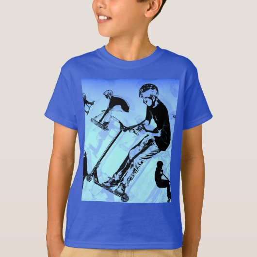 Het draait allemaal om de scooter. - Scooter Trick T-shirt (Voorkant)