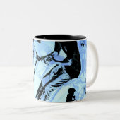 Het draait allemaal om de scooter. - Scooter Trick Tweekleurige Koffiemok (Voorkant rechts)