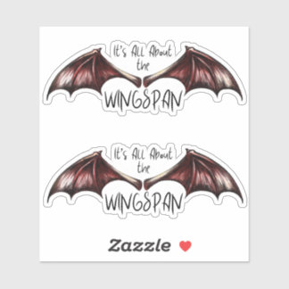 Het draait allemaal om de spanwijdte 2pack sticker