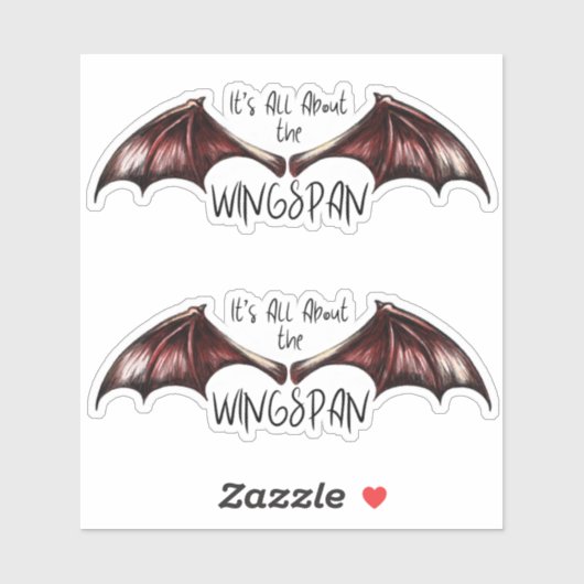 Het draait allemaal om de spanwijdte 2pack sticker (Vel)