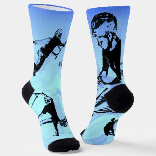 Het draait allemaal om de step! - Step Truc Sokken (Gebogen)