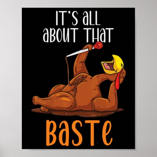 Het draait allemaal om die grappige Thanksgiving K Poster (Voorkant)