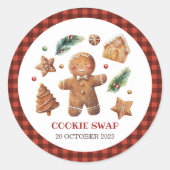 Het draait allemaal om die koekjesruil ronde sticker (Voorkant)