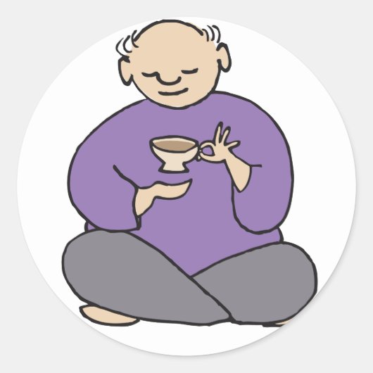 Het draait allemaal om Fred. Ronde Sticker (Voorkant)