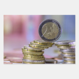Het draait allemaal om geld! inpakpapier vel