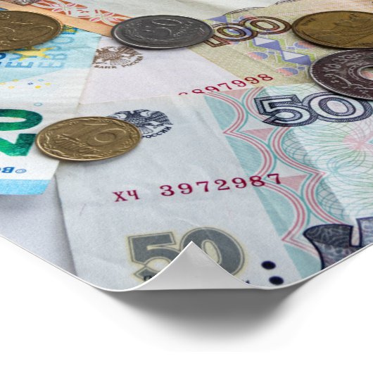 Het draait allemaal om geld! poster (Hoek)