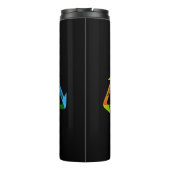 Het draait allemaal om geld T-shirt Thermosbeker (Achterkant)