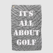 Het draait allemaal om Golf modern gezegde van oli Golfhanddoek (Voorkant)