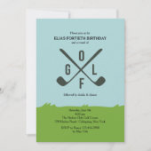 Het draait allemaal om Golfuitnodiging Kaart (Voorkant)