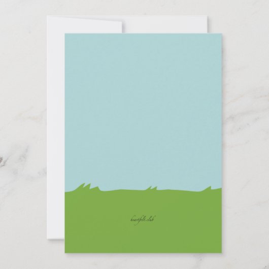 Het draait allemaal om Golfuitnodiging Kaart (Achterkant)