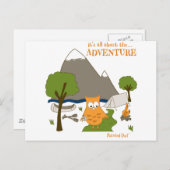 Het draait allemaal om het avontuur briefkaart (Voorkant / Achterkant)