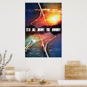 Het draait allemaal om het poster van de reis (Keuken)