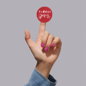 Het draait allemaal om Jezus – Kerststicker #02 Ronde Sticker