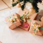 Het draait allemaal om Jezus – Kerststicker #02 Ronde Sticker