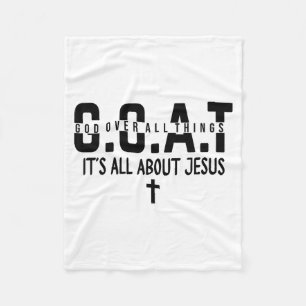 Het draait allemaal om Jezus, maak de hemel druk G Fleece Deken