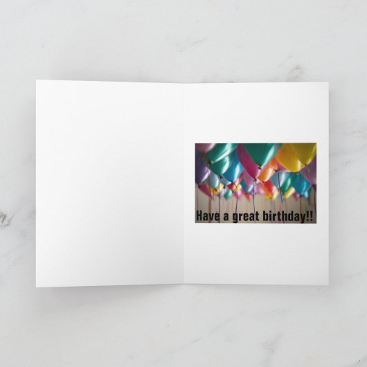 Het draait allemaal om jou: 24/7, fijne verjaardag kaart (Binnen)