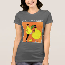 Het draait allemaal om liefde. Valentijnsdag Cadef T-shirt