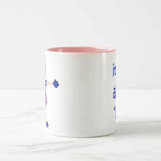 Het draait allemaal om "ME" Tweekleurige Koffiemok (Center)