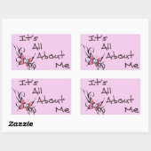 Het draait allemaal om mij sticker design (Vel)