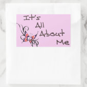 Het draait allemaal om mij sticker design (Tas)