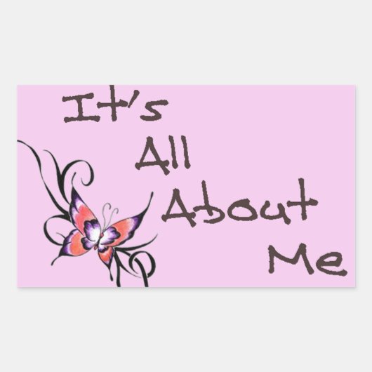 Het draait allemaal om mij sticker design (Voorkant)