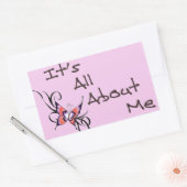 Het draait allemaal om mij sticker design (Envelop)