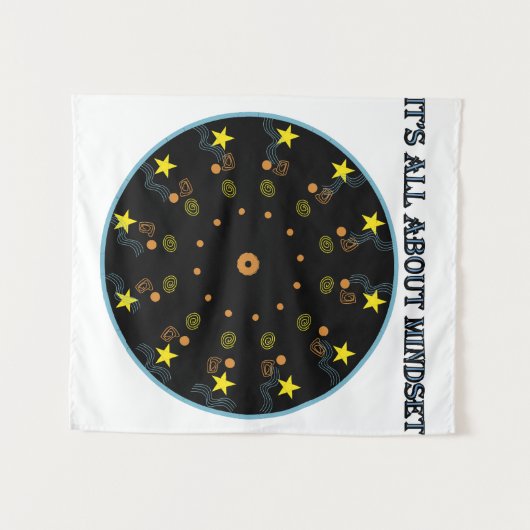 Het draait allemaal om mindset wandkleed (Voorkant (horizontaal))