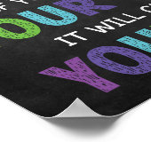 Het draait allemaal om Motivatie perspectiefklaslo Poster (Hoek)