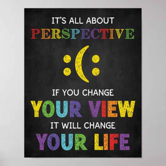 Het draait allemaal om Motivatie perspectiefklaslo Poster (Voorkant)