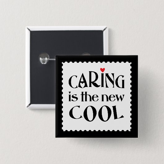 Het dragen is de nieuwe COOL Vierkante Button 5,1 Cm (Voorkant /achterkant)
