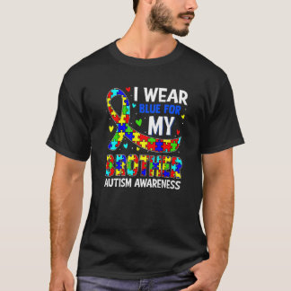 Het dragen van blauw voor Mijn Broer Autisme Kinde T-shirt